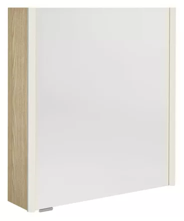 Sapho Alix tükrös szekrény LED világítással 66x70 cm, bardíni szilva AX166-0013