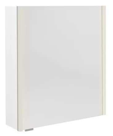 Sapho Alix tükrös szekrény LED világítással 66x70 cm, fényes fehér AX166-0030