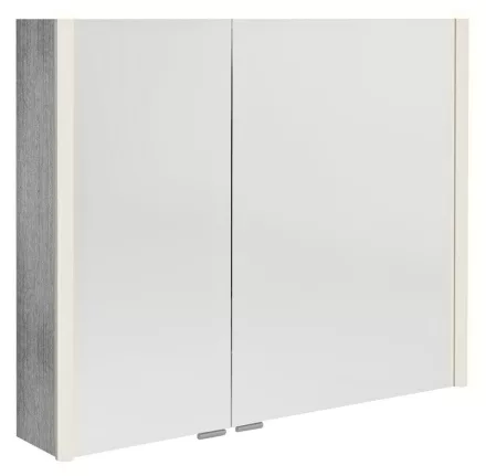 Sapho Alix tükrös szekrény LED világítással 86x70 cm, ezüst tölgy AX186-0011
