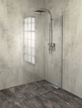 Polysan Architex Line beépítési szett max szélesség 120 cm padlóhoz / falhoz, matt fekete AXL2112B