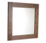 Sapho Brand fürdőszobai tükör fa kerettel 800x800 mm, pácolt lucfenyő BA051S
