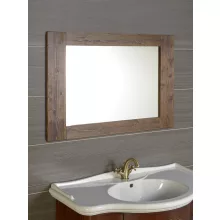  Sapho Brand fürdőszobai tükör fa kerettel 1000x800 mm, pácolt lucfenyő BA056S