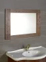 Sapho Brand fürdőszobai tükör fa kerettel 1000x800 mm, pácolt lucfenyő BA056S