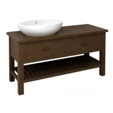   Sapho Brand 2 fiókos mosdótartó szekrény 130x73x50 cm, barna BA131S