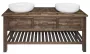 Sapho Brand álló mosdótartó szekrény 160x73x50 cm, barna BA161S