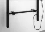 Sapho Barbo elektromos radiátor 60x163 cm, matt fekete BB906