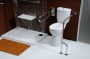 Sapho Disable alsó kifolyású monoblokk WC csésze tartállyal mozgássérülteknek, fehér BD301.410.00
