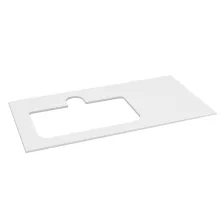   Sapho Brahea Rockstone mosdópult 101x51x1 cm (70+30cm), balos/matt fehér BL101-0101-L-70