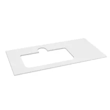   Sapho Brahea Rockstone mosdópult 101x51x1 cm (80+20cm), balos/matt fehér BL101-0101-L-80