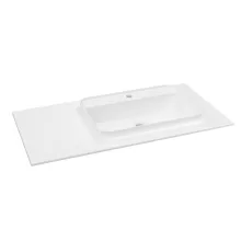   Sapho Brahea Rockstone beépíthető mosdó pulttal 101x52 cm, jobbos/matt fehér BL101-80R