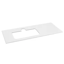   Sapho Brahea Rockstone mosdópult 121x51x1 cm (90+30cm), balos/matt fehér BL121-0101-L