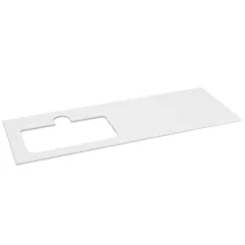   Sapho Brahea Rockstone mosdópult 141x51x1 cm (70+70cm), balos/matt fehér BL141-0101-L