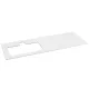 Sapho Brahea Rockstone mosdópult 141x51x1 cm (70+70cm), balos/matt fehér BL141-0101-L
