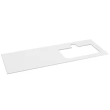   Sapho Brahea Rockstone mosdópult 141x51x1 cm (70+70cm), jobbos/matt fehér BL141-0101-R