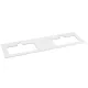 Sapho Brahea Rockstone mosdópult 161x51x1 cm, matt fehér BL161-0101-70