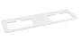 Sapho Brahea Rockstone mosdópult 161x51x1 cm, matt fehér BL161-0101-70