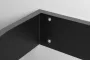 Sapho Pulse konzol törölközőtartóval 75x45 cm, balos / matt fekete BM752-CL