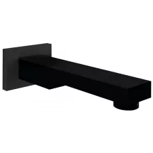   Sapho szögletes réz kádkifolyócső 180 mm, matt fekete BO415