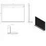 Sapho Breto tükör üveg polccal és LED világítással 80x60 cm BT080