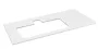 Sapho Brahea Rockstone mosdópult 96x51x2 cm, balos/matt fehér BT097-0101-L