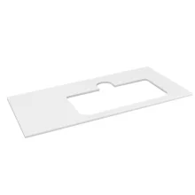   Sapho Brahea Rockstone mosdópult 96x51x2 cm, jobbos/matt fehér BT097-0101-R