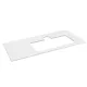 Sapho Brahea Rockstone mosdópult 96x51x2 cm, jobbos/matt fehér BT097-0101-R