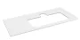 Sapho Brahea Rockstone mosdópult 96x51x2 cm, jobbos/matt fehér BT097-0101-R