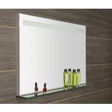   Sapho Breto tükör üveg polccal és LED világítással 100x60 cm, ezüst BT100