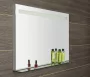 Sapho Breto tükör üveg polccal és LED világítással 100x60 cm, ezüst BT100
