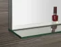 Sapho Breto tükör üveg polccal és LED világítással 100x60 cm, ezüst BT100
