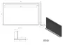 Sapho Breto tükör üveg polccal és LED világítással 100x60 cm, ezüst BT100