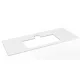 Sapho Brahea Rockstone mosdópult 111x51x2 cm, matt fehér BT112-0101