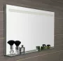 Sapho Breto LED tükör üveg polccal 1200x608 mm, ezüst BT120