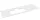 Sapho Brahea Rockstone mosdópult 131x51x2 cm, balos/matt fehér BT132-0101-L