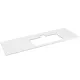 Sapho Brahea Rockstone mosdópult 131x51x2 cm, jobbos/matt fehér BT132-0101-R