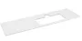Sapho Brahea Rockstone mosdópult 146x51x2 cm, jobbos/matt fehér BT147-0101-R