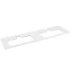 Sapho Brahea Rockstone mosdópult 151x51x2 cm, matt fehér BT152-0101