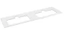 Sapho Brahea Rockstone mosdópult 151x51x2 cm, matt fehér BT152-0101