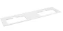 Sapho Brahea Rockstone mosdópult 171x51x2 cm, matt fehér BT172-0101