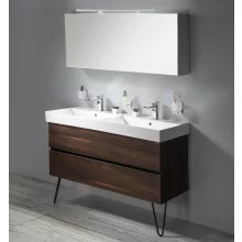   Sapho Cloe polcos tükrösszekrény LED világítással 120x50x18 cm, fehér CE120-0030