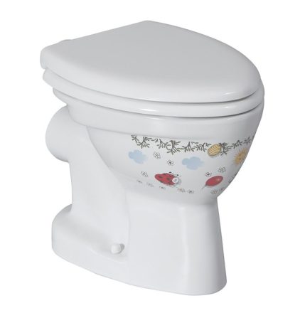 Sapho Kid gyermek WC csésze hátsó kifolyású, színes mintával CK310.11CB00E.FF