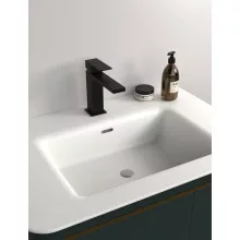  Sapho Cubemix álló mosdócsaptelep leeresztő nélkül, matt fekete CM002B