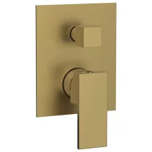   Sapho Cubemix falba süllyesztett 2-irányú csaptelep zuhanyszett nélkül, matt arany CM042GB