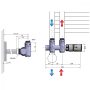 EGYEDI ÁR Sapho Twin Combi csatlakozó készlet termosztátos radiátorszeleppel, 50 mm bekötéssel, jobbos, csiszolt inox CP5510S