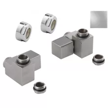   Sapho Cube Combi csatlakozó készlet sarok radiátorszeleppel, jobbos, szögletes, króm CP561S