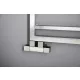 Sapho Cube Twin csatlakozó készlet sarok radiátorszeleppel, 50 mm bekötéssel, jobbos, csiszolt inox CP582S