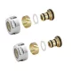 Sapho Szorítógyűrűk többrétegű csőhöz, 16 mm, króm CP6020