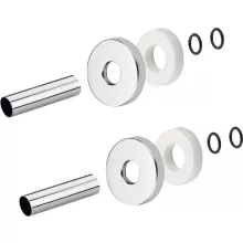 Sapho Takaró rozetták, csiszolt inox CP6535