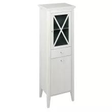   Sapho Cross jobbos állószekrény szennyeskosárral 49x170x39 cm, antik fehér CR215
