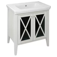   Sapho Cross két ajtós mosdószekrény 70x81x47 cm, antik fehér CR275